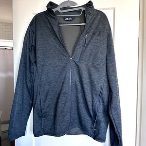 Heathered/Charcoal Black North Face Jacket
